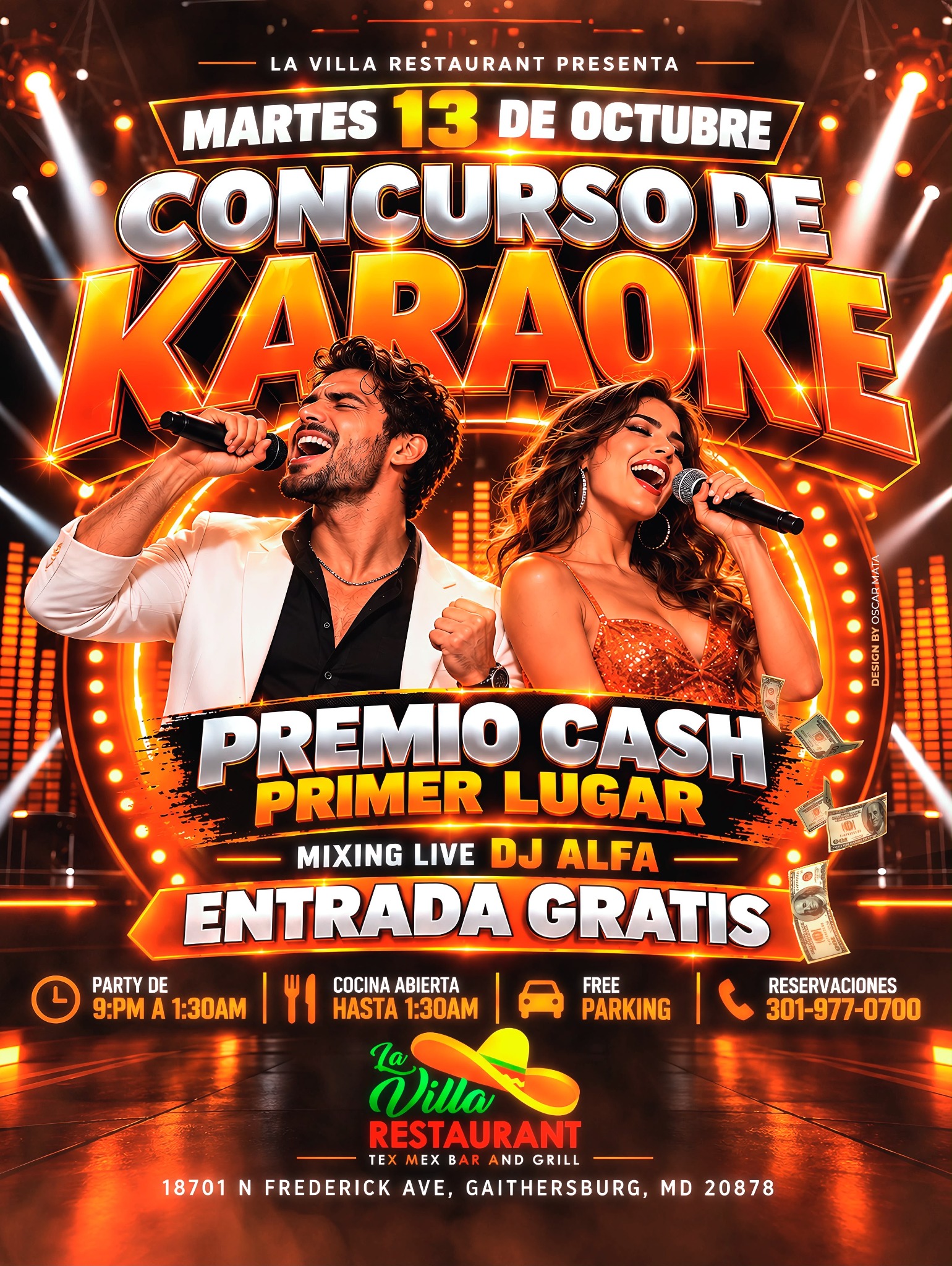 Concurso de Karaoke, martes 13 de octubre