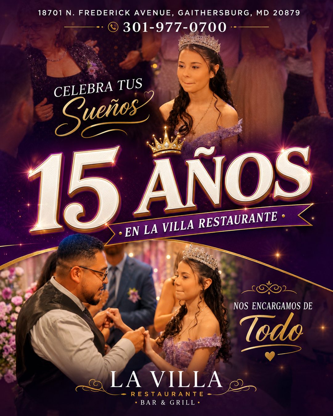 Promoción de quinceaños en La Villa